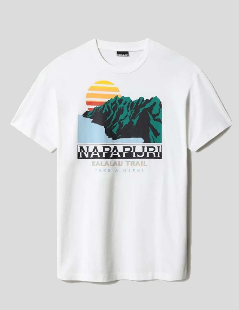 T-shirt NAPAPIJRI alhoa graphic tee f40 white